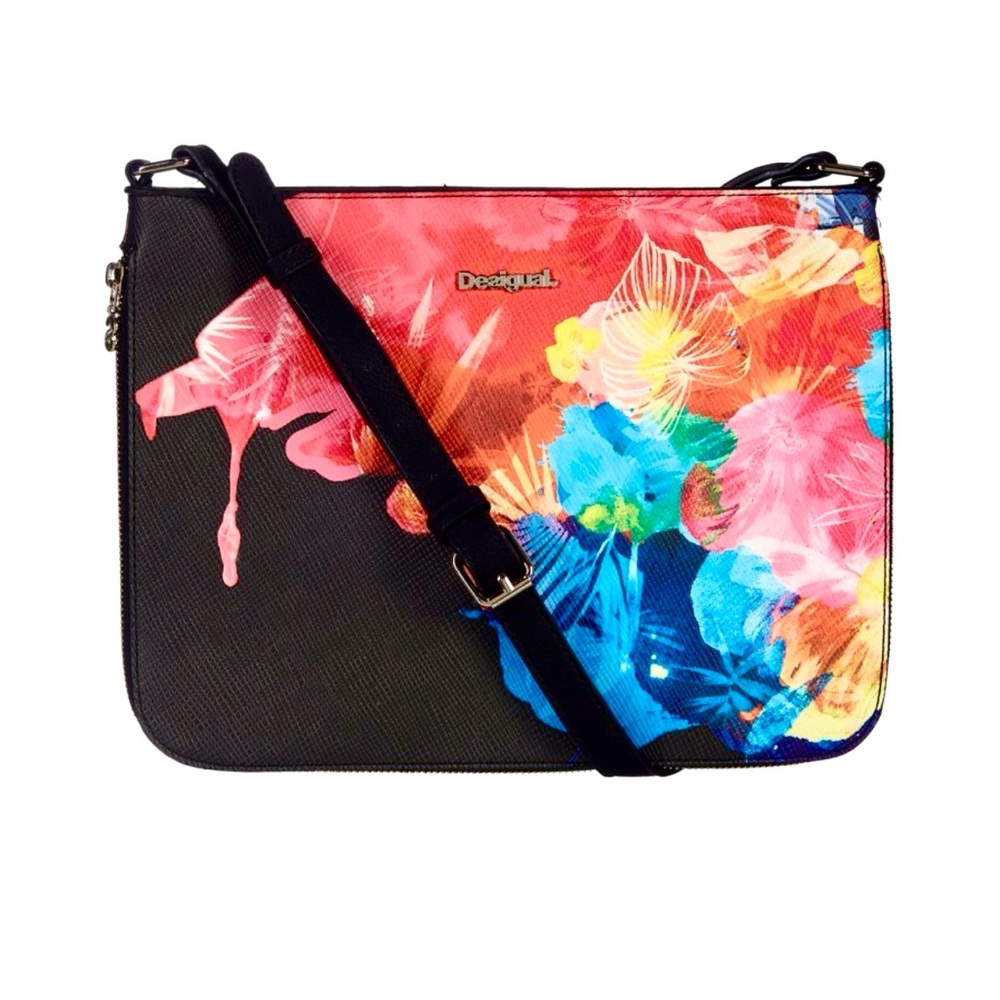 Desigual Corel Molina Expandable Leather Crossbody & Shoulder Bag New Condition
